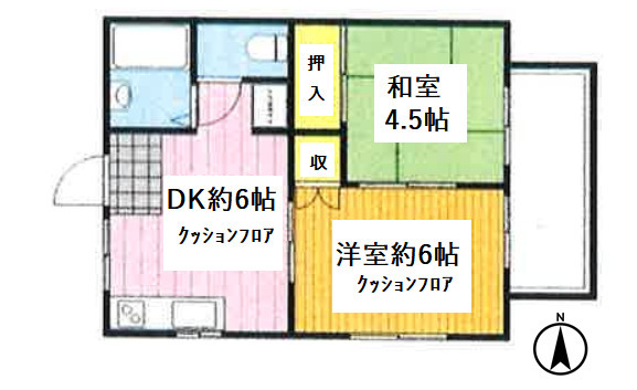 吉岡ハイツの間取り
