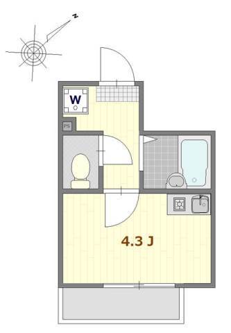 リブ亀戸の間取り