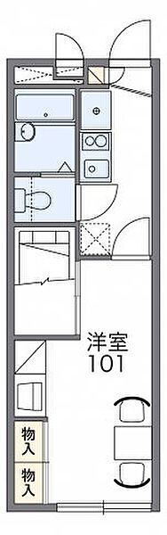 ボヌールみなとまち・103号室の間取り