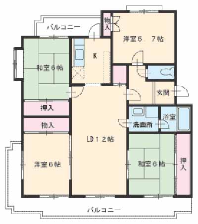 パークサイド千成の間取り