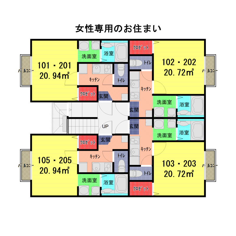 リビエ一ノ割の間取り