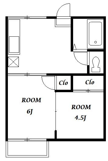 サニーコーポ・102号室の間取り