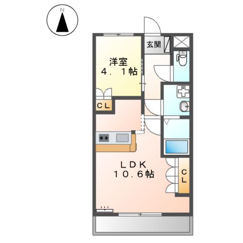 ヴァン パイン コートA棟の間取り
