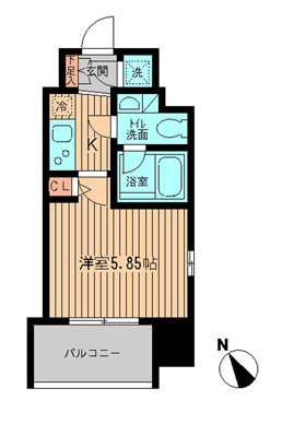 大森北の完工年月（2006年3月）築の賃貸マンションの間取り