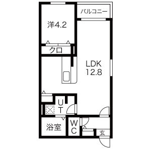 Courage Square Ⅱの間取り