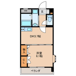 エレガンス井尻の間取り
