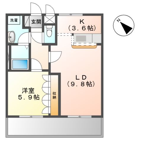 ＲＵＩＮＳ・ＨＩＬＬ（ルインズ・ヒル）の間取り