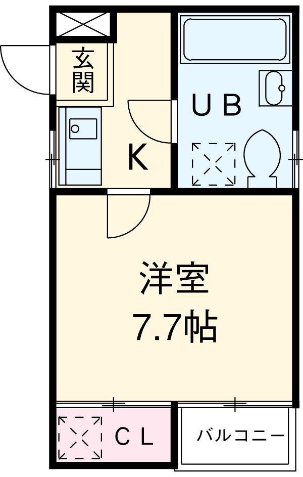 インフィニティ今池の間取り