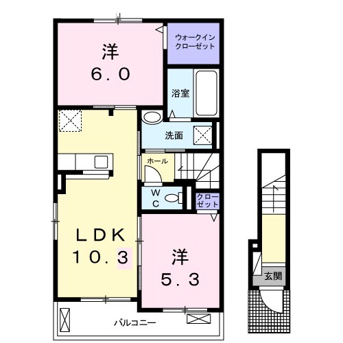 トレノ カーサ Ⅰの間取り