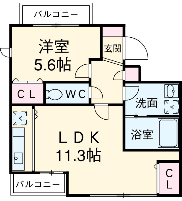 パレットＭ・Ｔ・402号室の間取り