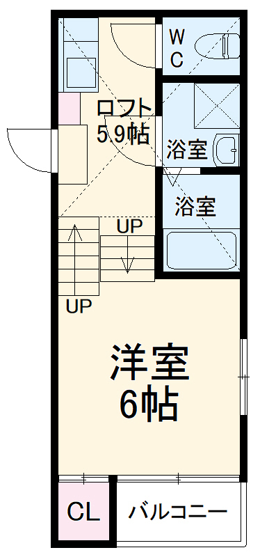 ウェストコート草薙の間取り