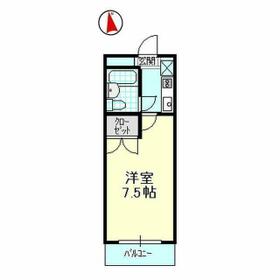 コンフォール鴨江 204号室の間取り