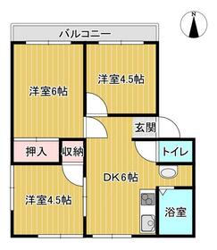 サンライフ米の宮の間取り