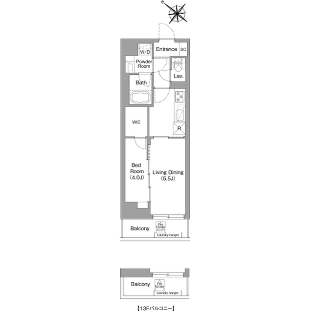 コンフォリア・リヴ豊洲キャナルの間取り