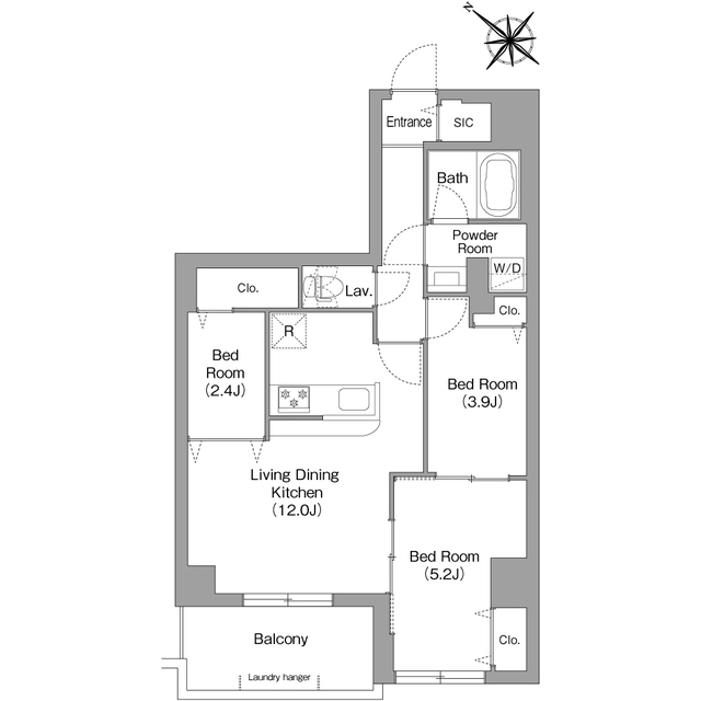 コンフォリア・リヴ豊洲キャナルの間取り