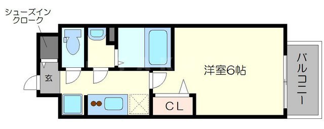 プレサンス梅田ヴェルテの間取り