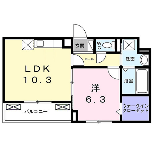 glanz CLKⅡの間取り