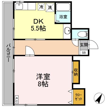 サンセール岡部の間取り