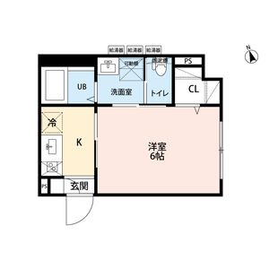 aries長良(アリエスナガラ)・201号室の間取り