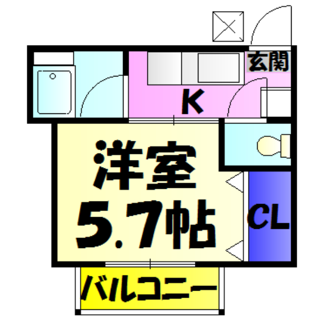 ONコーポの間取り