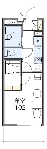 レオパレス蘇我加藤Ⅲの間取り