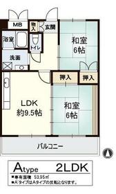 宏栄ハイツの間取り