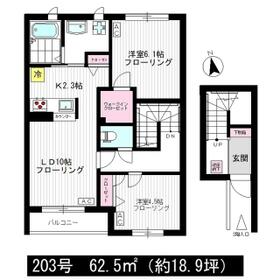 北山ヴィレッジ Gの間取り