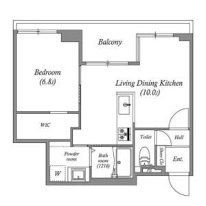 白金台アパートメントの間取り