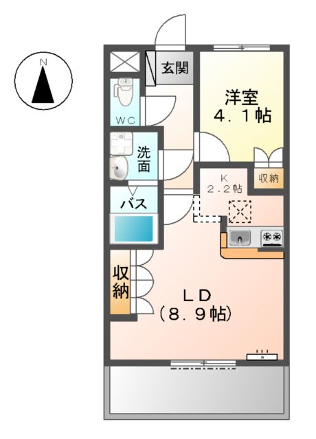 サニーヒルズ芥見の間取り