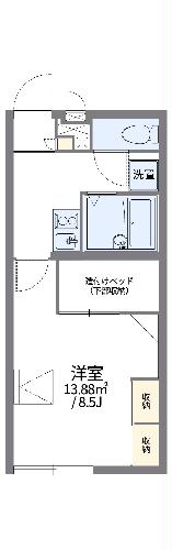 レオパレス水の郷の間取り