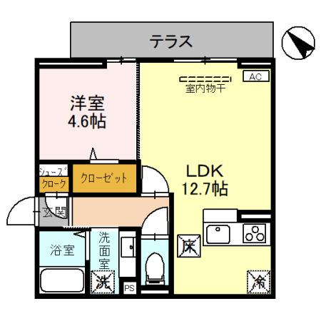 ノーブルヴィラ錦町Ⅱの間取り