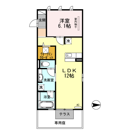 エスポワール・ヴィラ A棟の間取り