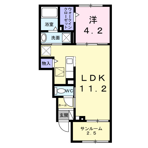 コンフォート ヒルの間取り