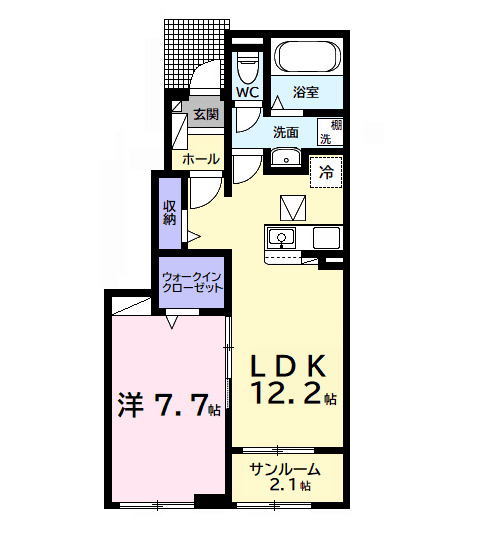 ベルメランジェAの間取り