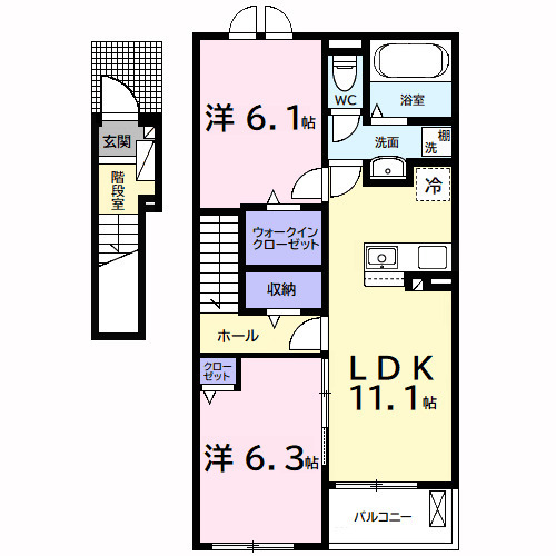 ベルメランジェAの間取り