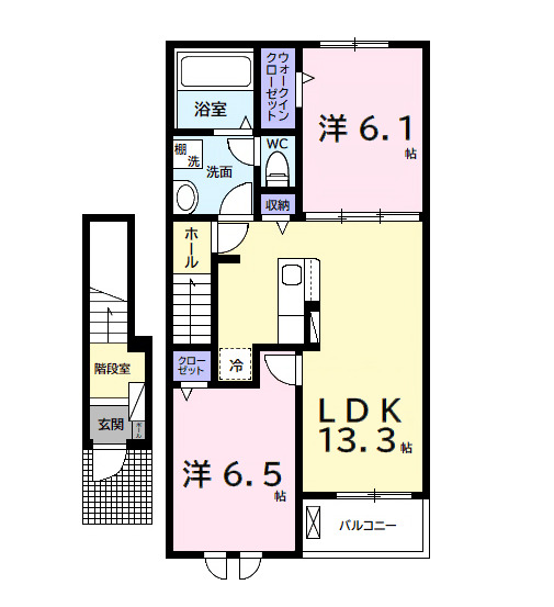 ベルメランジェBの間取り