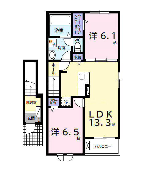 ベルメランジェBの間取り