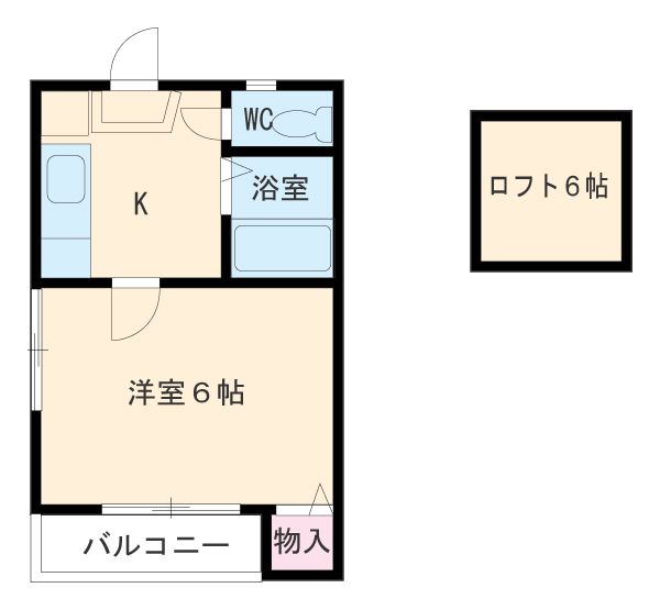 アソシア堀田の間取り