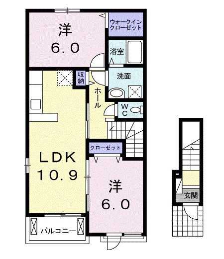 ベルプロムナードⅣの間取り