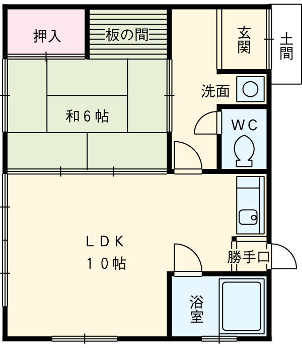 大高様貸家の間取り