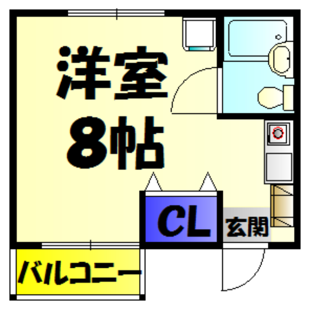 大嶋コーポの間取り
