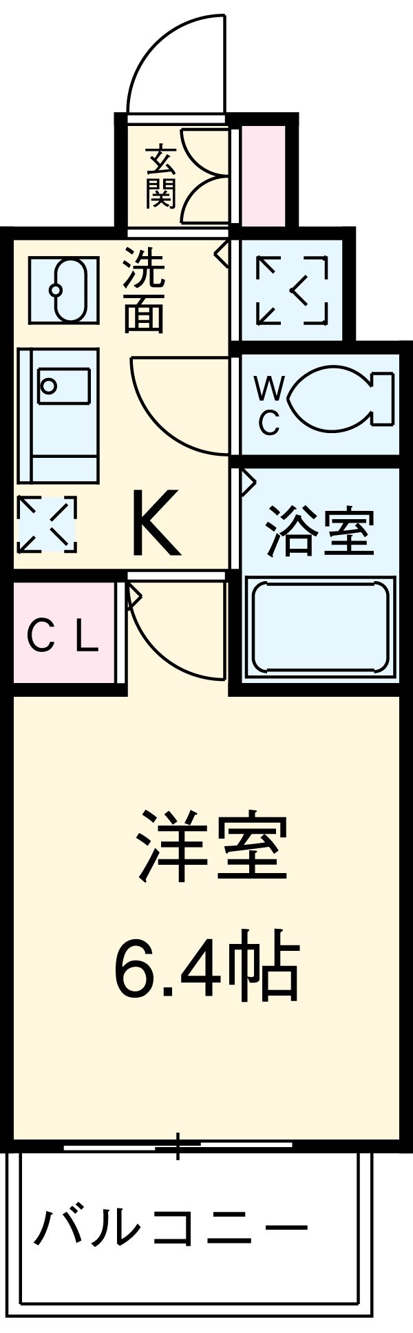 プレサンス名古屋STATIONアブソリュートの間取り