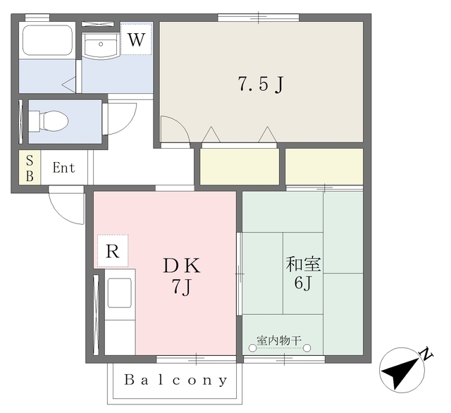 シャルマンAの間取り