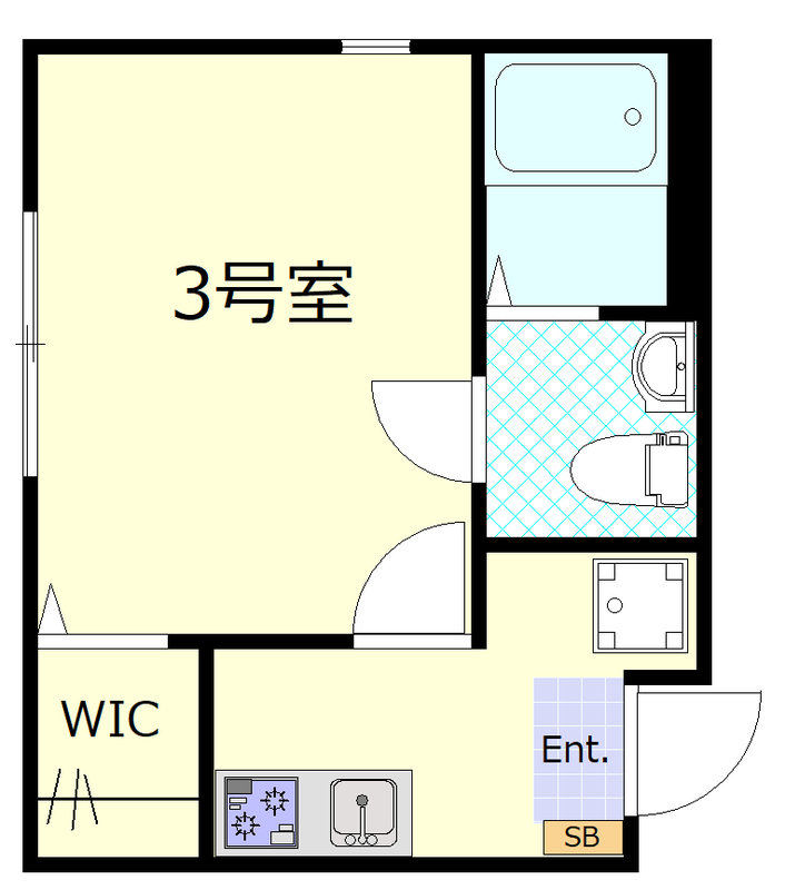 平安町の完工年月(2023年8月)築の賃貸アパートの間取り
