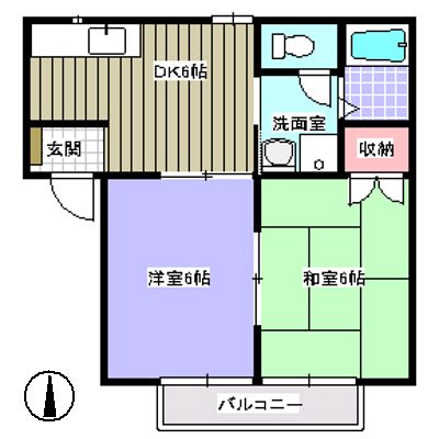 セルラヴィーヌの間取り