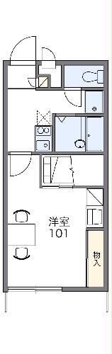 レオパレス昴555Bの間取り