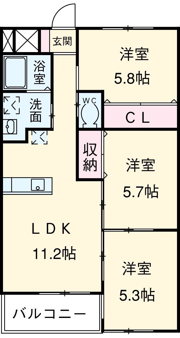 アルコリバーサイドの間取り