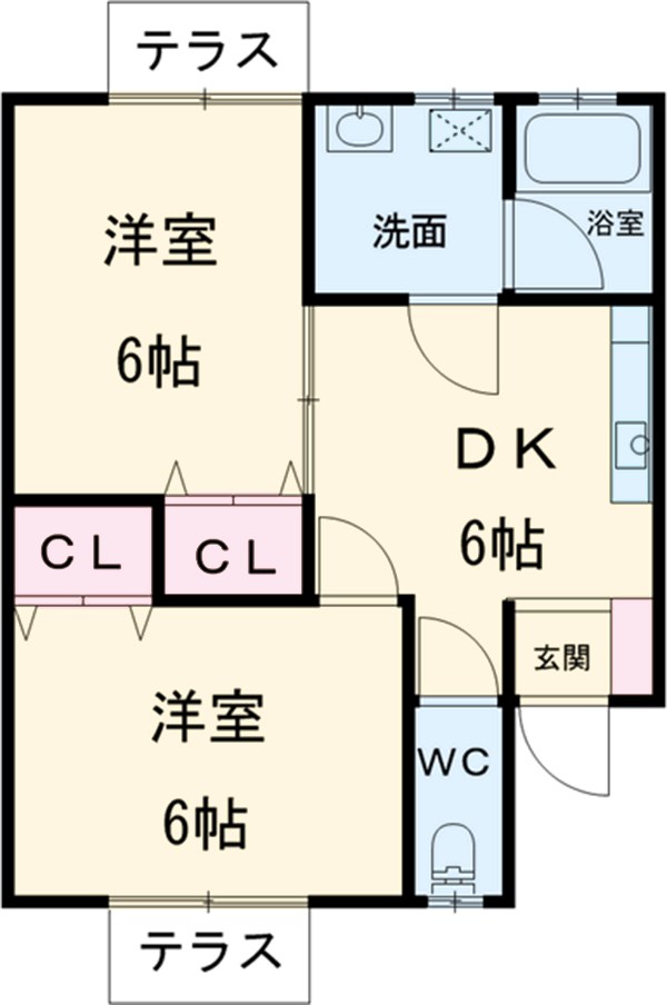 紫陽花Ⅱの間取り
