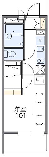 レオパレスあめやⅢの間取り