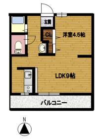 fメゾン堀田の間取り